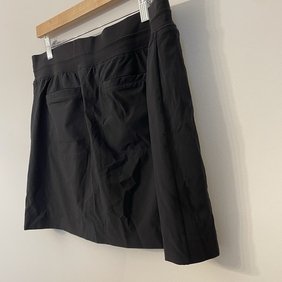 Athleta Brooklyn Skort 14 Black Gorpcore Pickleball Golf Travel Quiet Luxury Zip - Picture 14 of 16